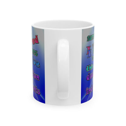declaration of the independents - White Mug (blue-white wave)