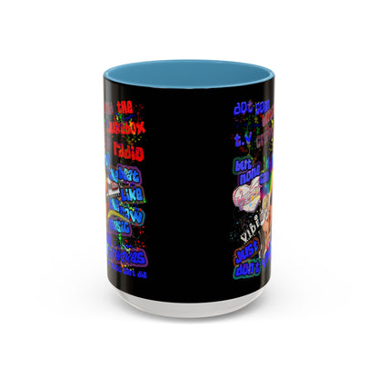 drop the beat - Accent Mug (black)