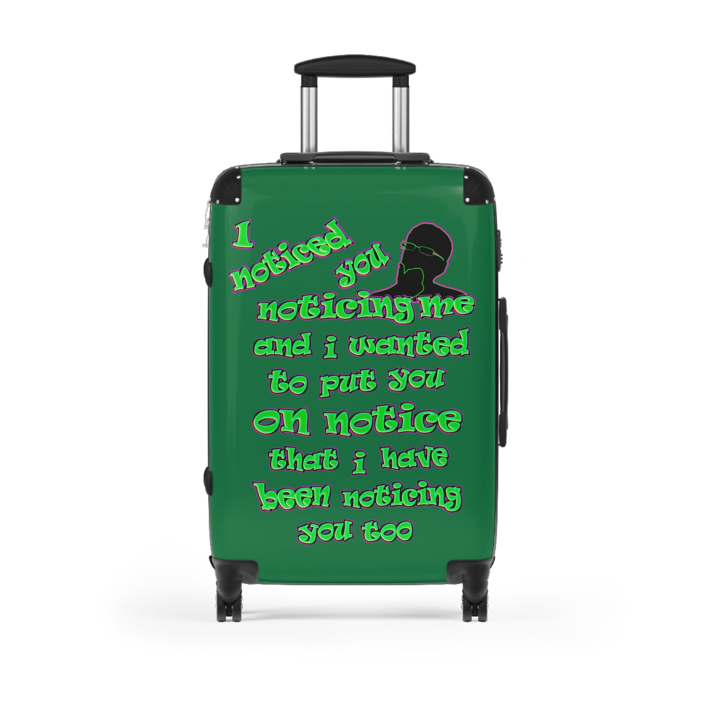 noticed you noticing - Suitcase (dark green)
