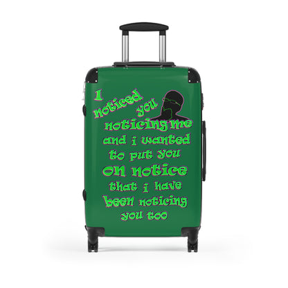 noticed you noticing - Suitcase (dark green)