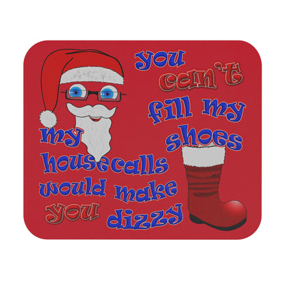 santa's shoes - Mouse Pad (Rectangle) (dark red)
