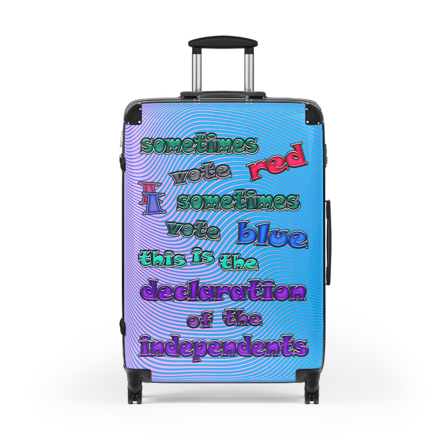 declaration of the independents - Suitcase (light blue-purple wave)