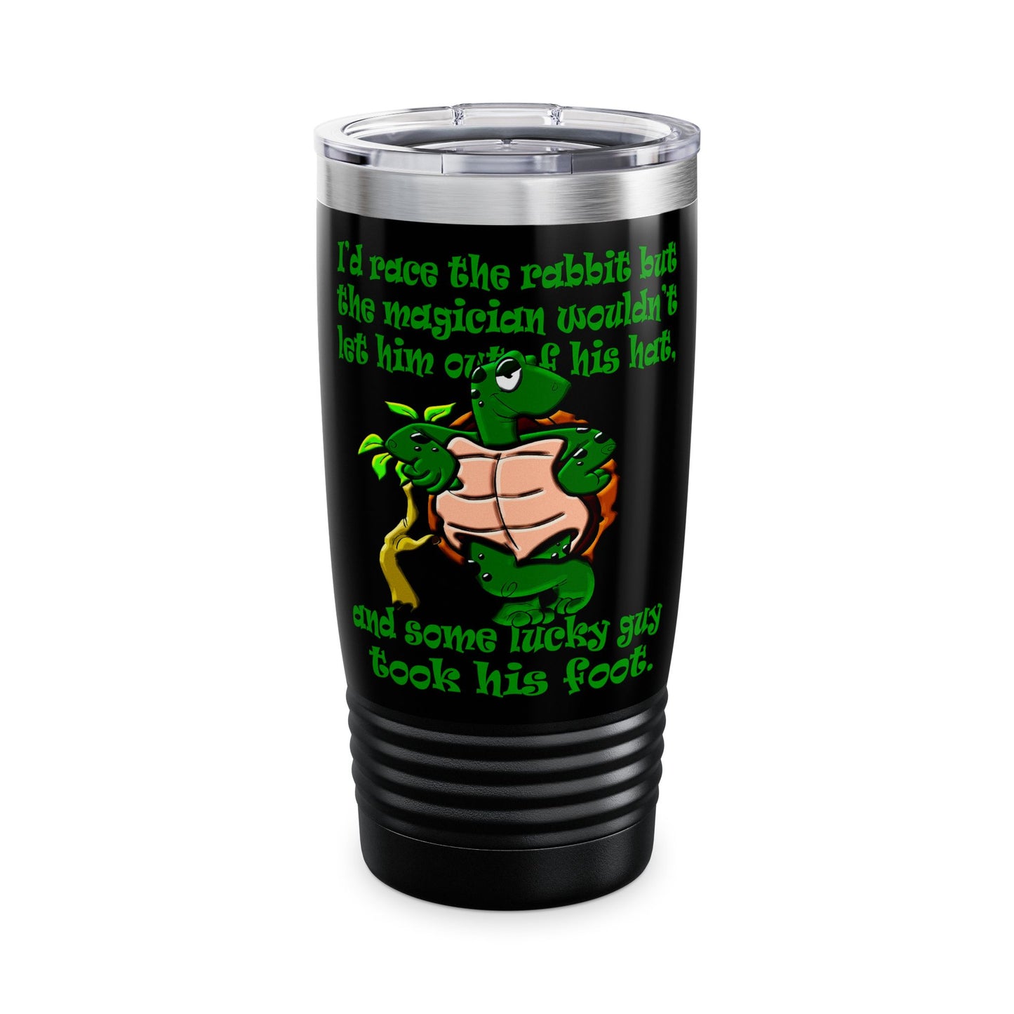 turtle race - Ringneck Tumbler, 20oz (black)