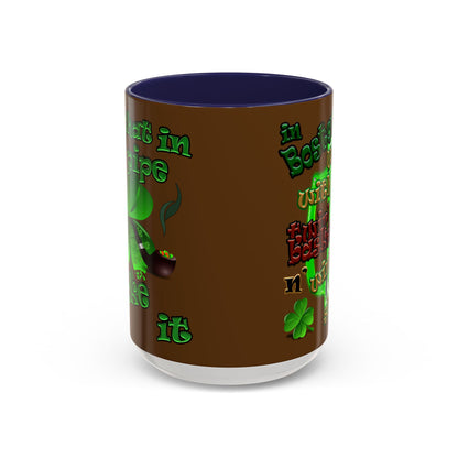 celtics logo - Accent Mug (brown)