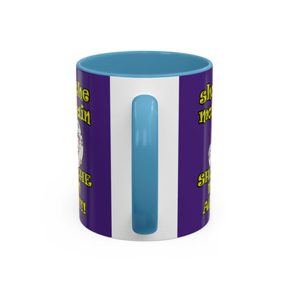 shoot the moon again - Accent Mug (purple)