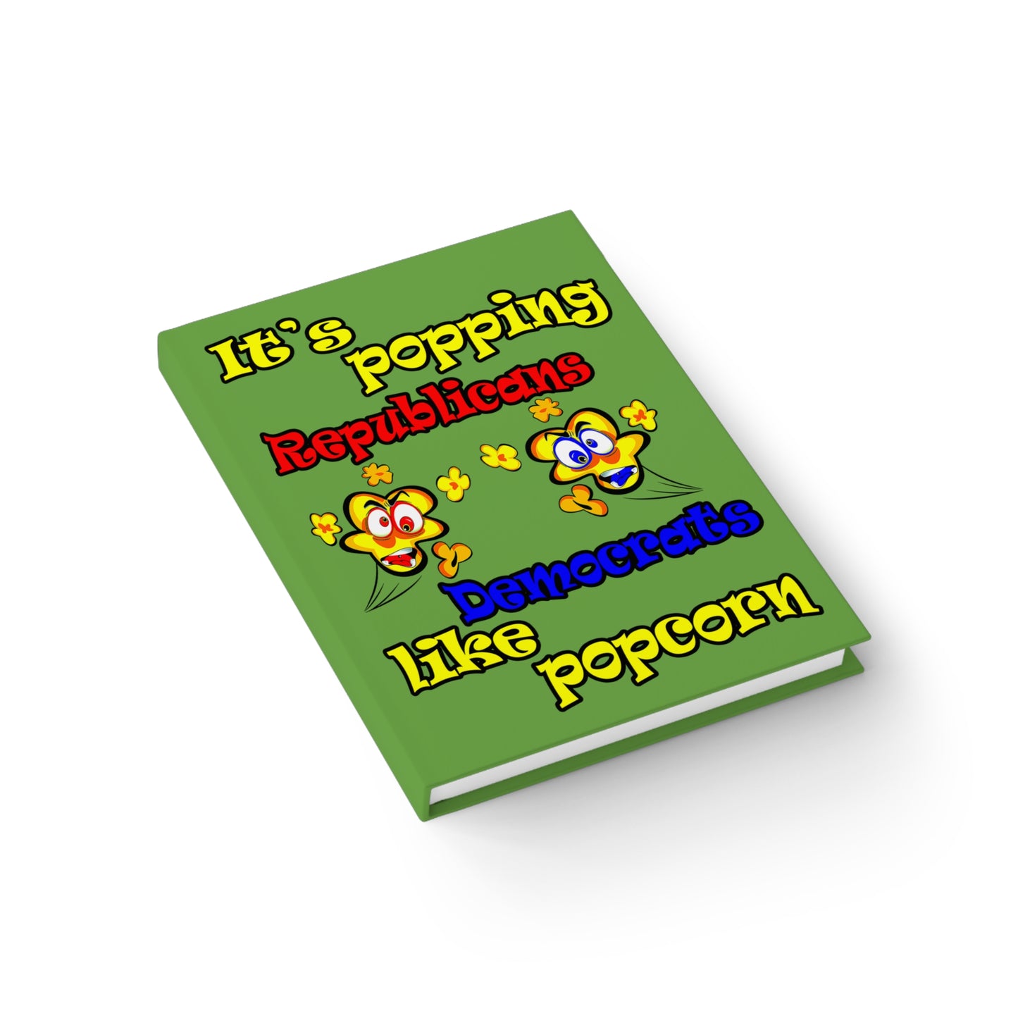 popping like popcorn - journal-lined (green)