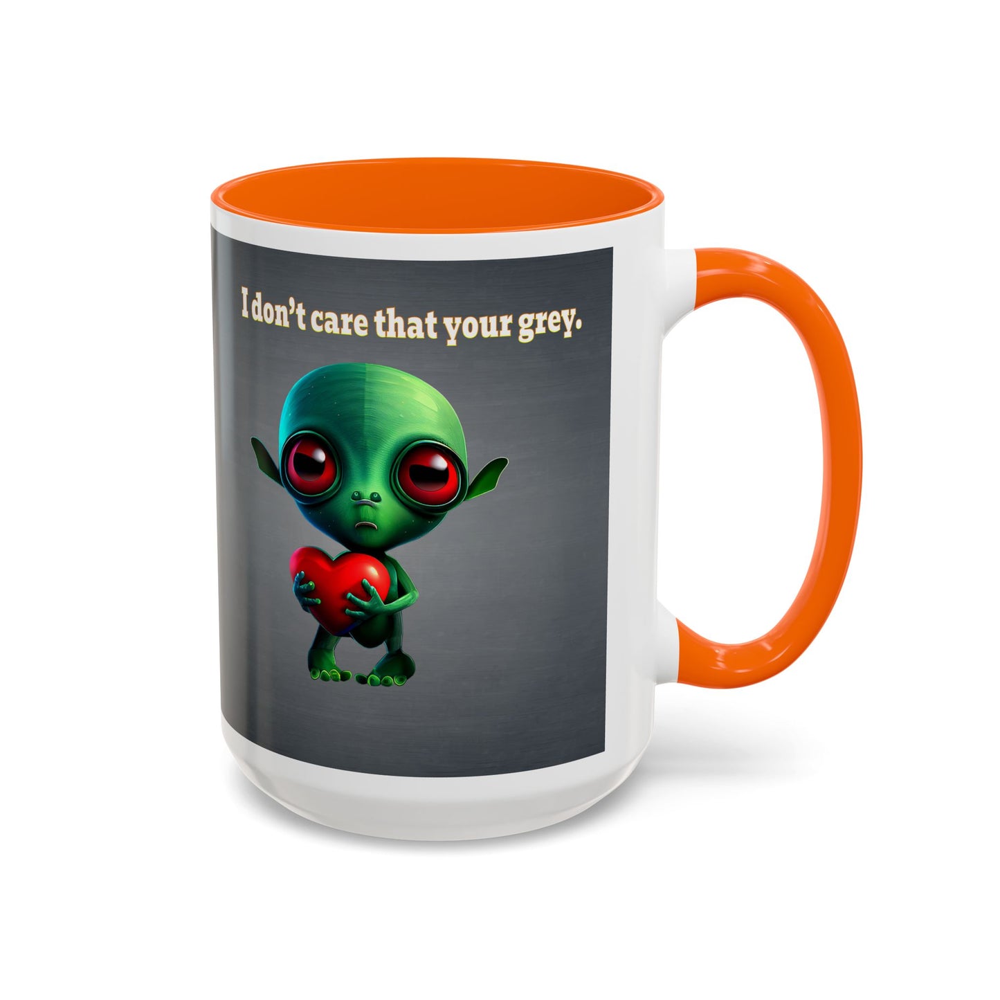 I don't care that your grey - Accent Mug (grey-light grey)