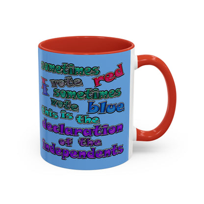 declaration of the independents - Accent Mug (light blue)