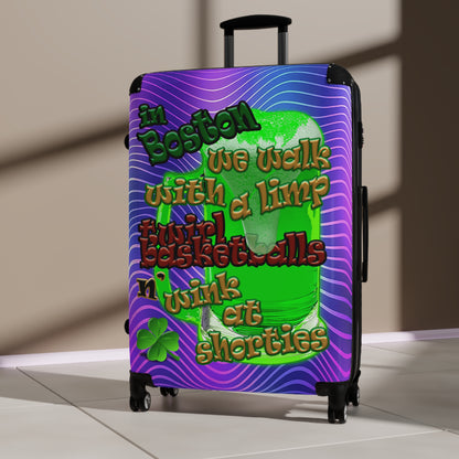 celtics logo - Suitcase (purple wave)
