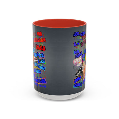 drop the beat - Accent Mug (grey-light grey)