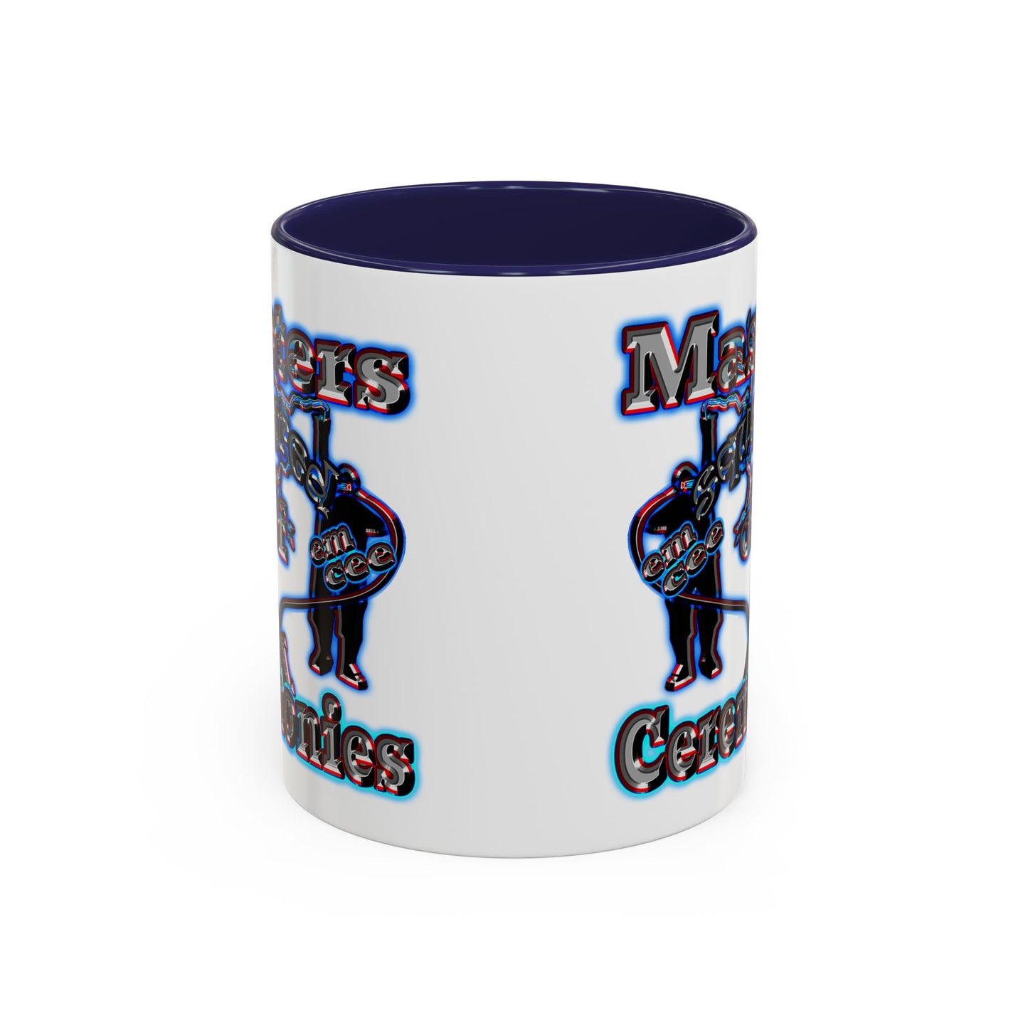 em cee squared - Accent Mug (white)