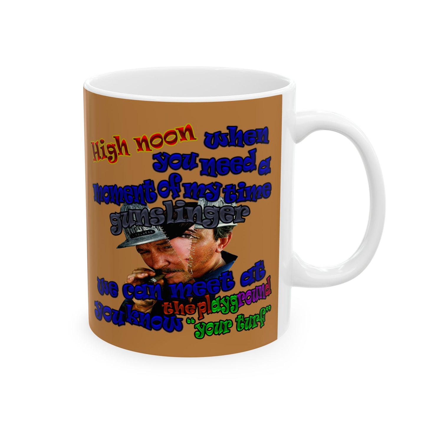 high noon - White Mug (light brown)