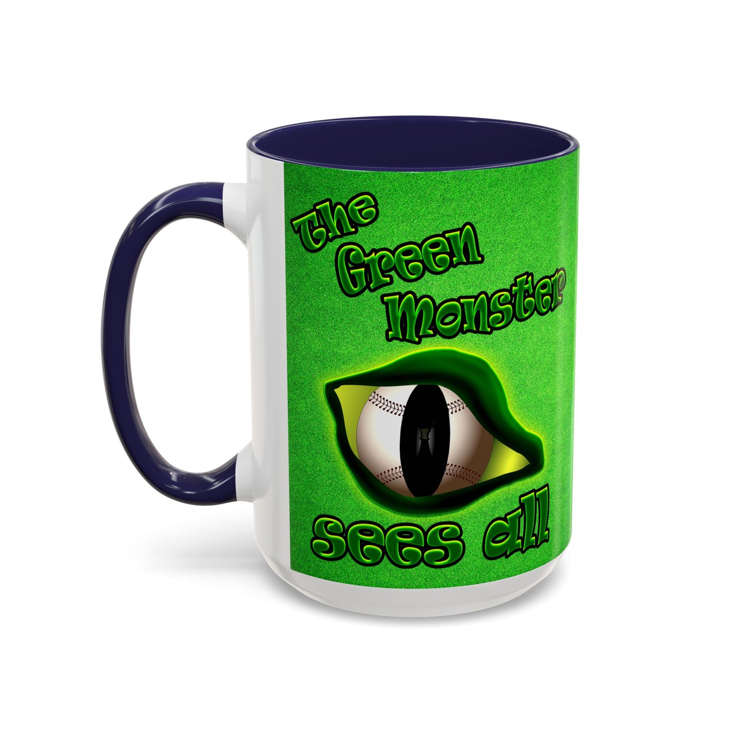 green monster - Accent Mug (green turf)