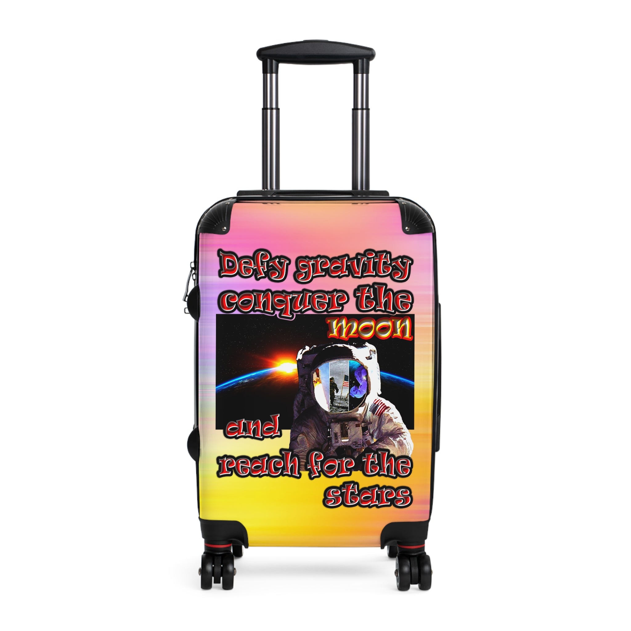 defy conquer reach - suitcase (color blur)