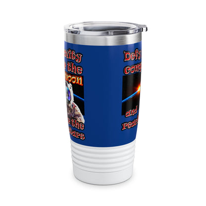 defy conquer reach - Ringneck Tumbler, 20oz (dark blue)