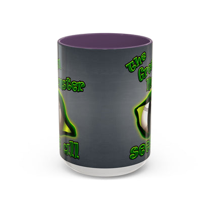 green monster - Accent Mug (grey-light grey)