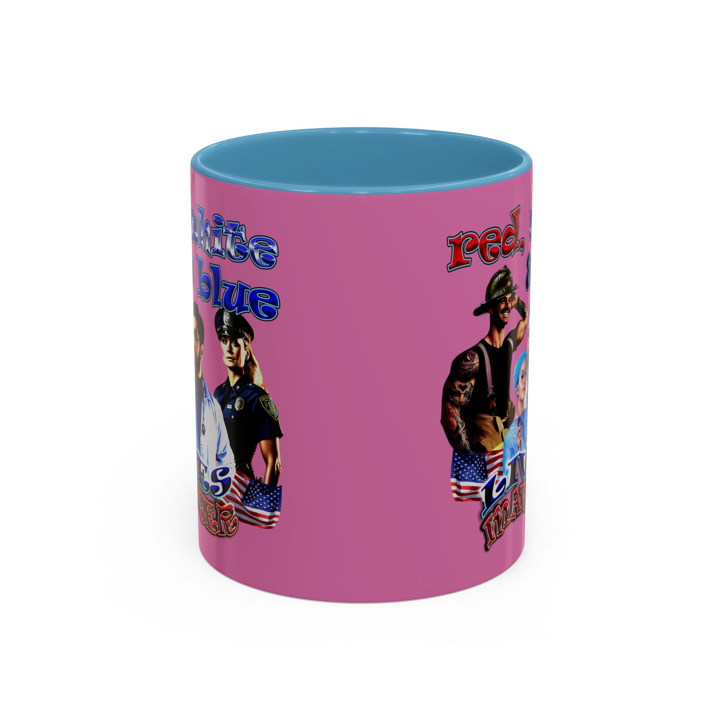 rw&b lives matter - Accent Mug (light pink)