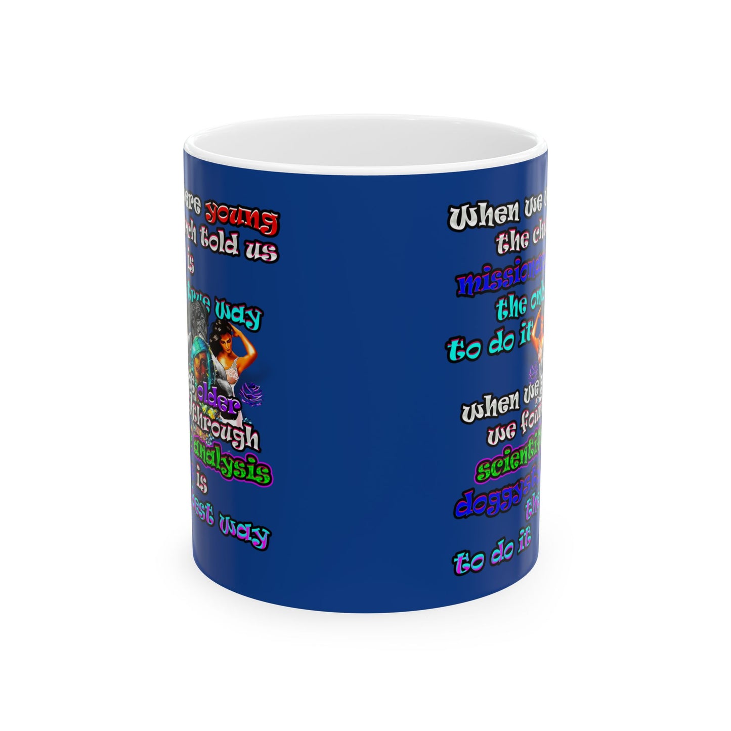 doggystyle - White Mug (dark blue)