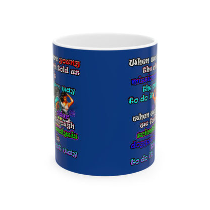 doggystyle - White Mug (dark blue)