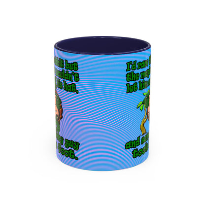 turtle race - Accent Mug (light blue-purple wave)