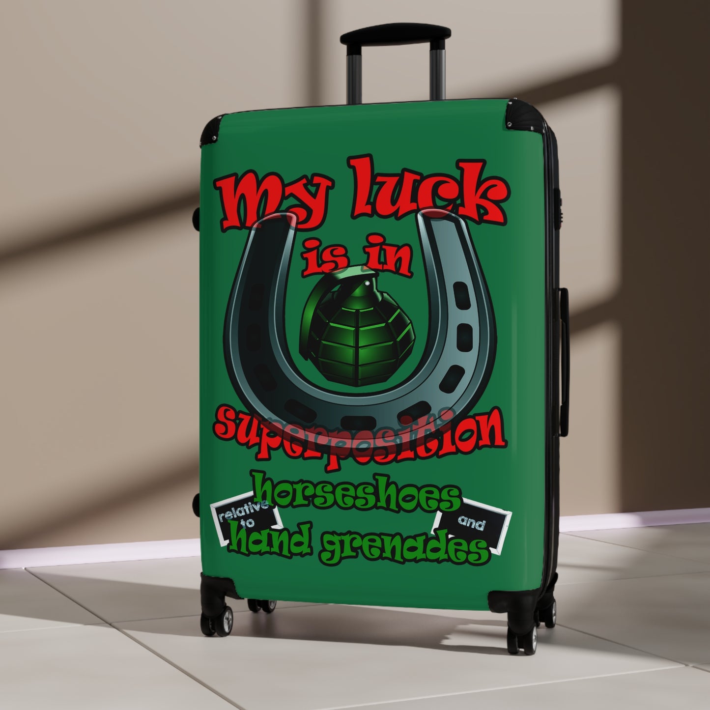 my luck - Suitcase (dark green)