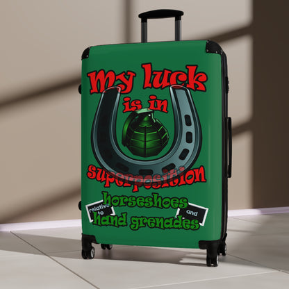 my luck - Suitcase (dark green)