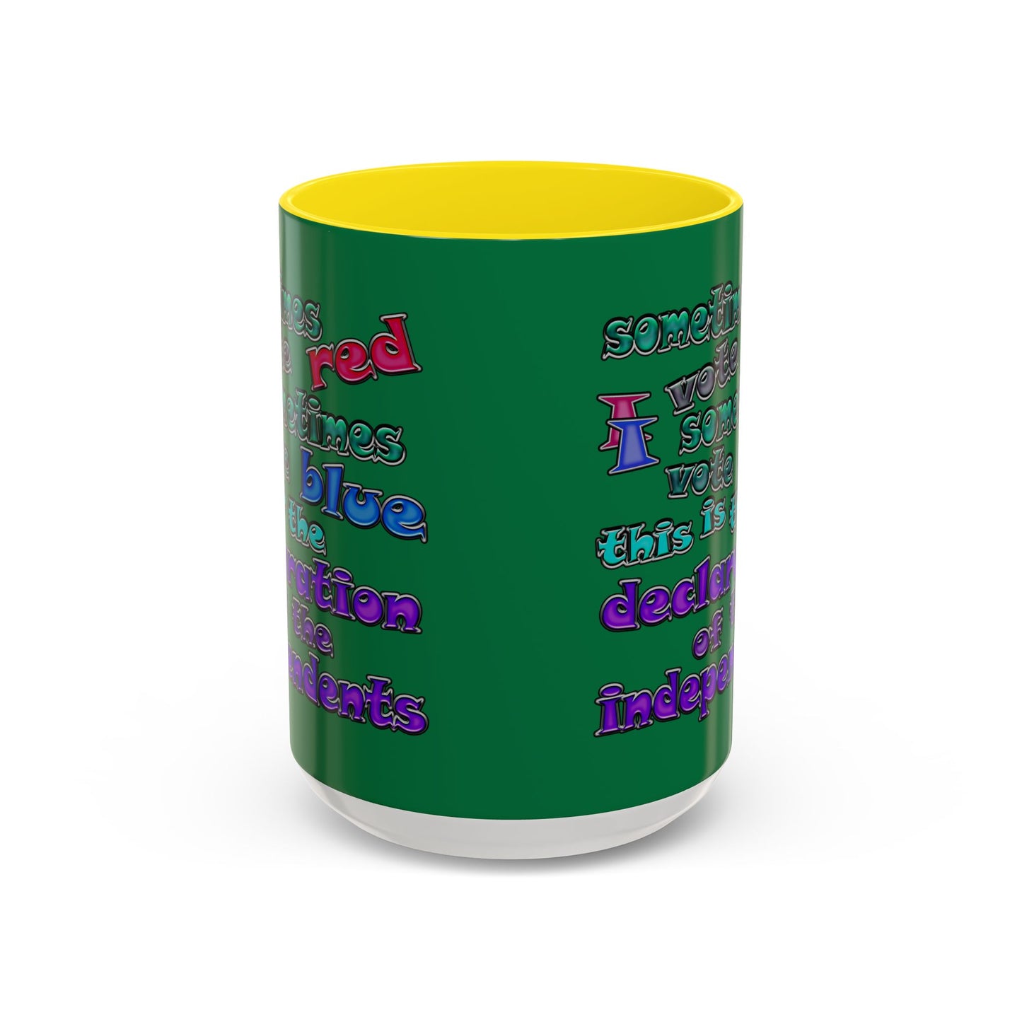 declaration of the independents - Accent Mug (dark green)