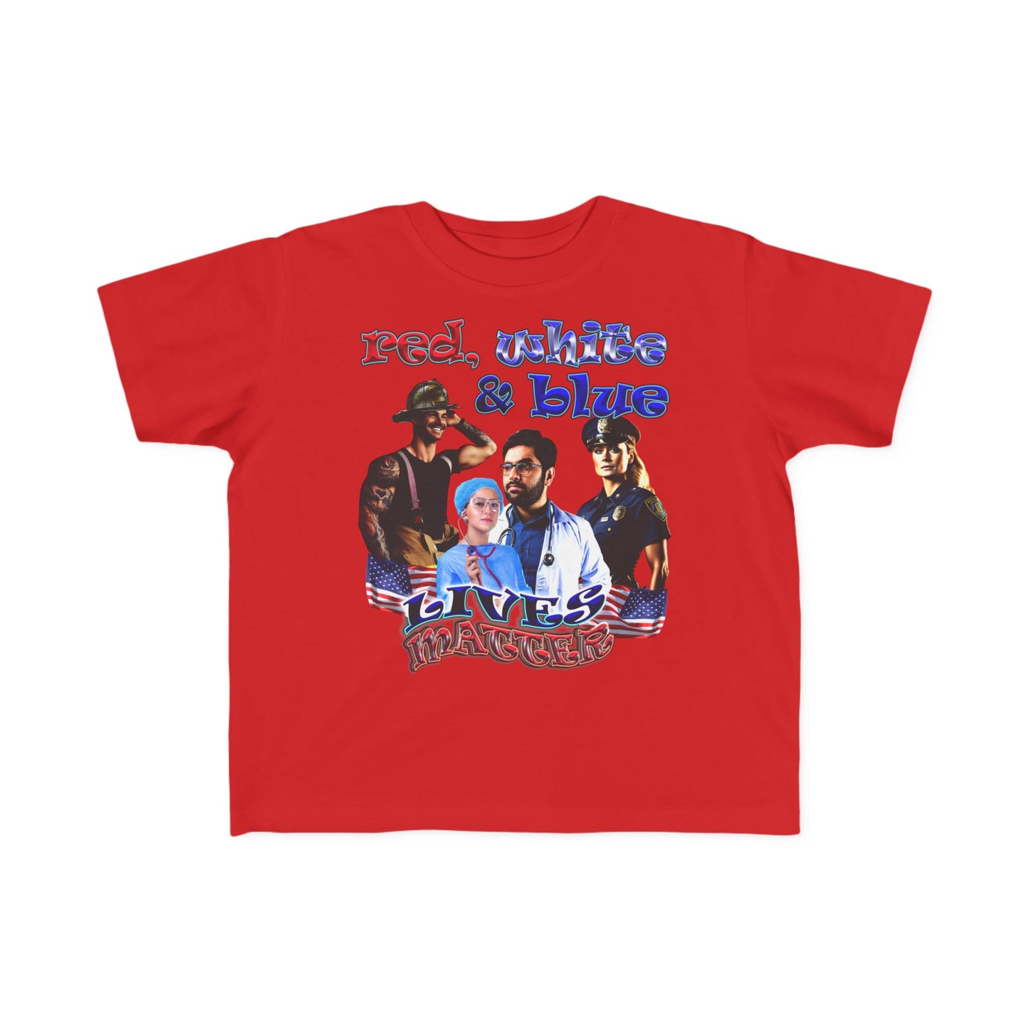 rw&b lives matter - Toddler's Fine Jersey Tee