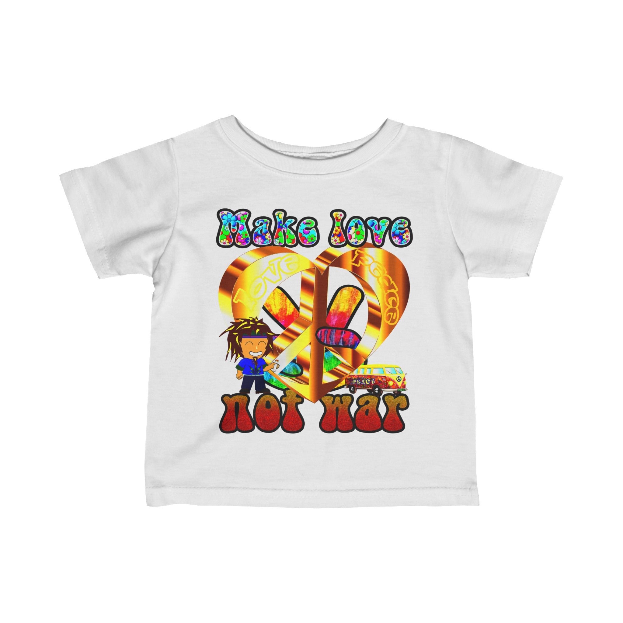 love peace - Infant Fine Jersey Tee