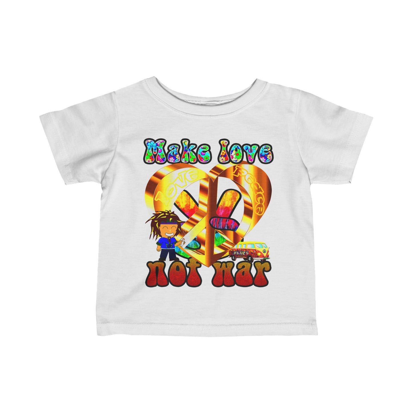 love peace - Infant Fine Jersey Tee