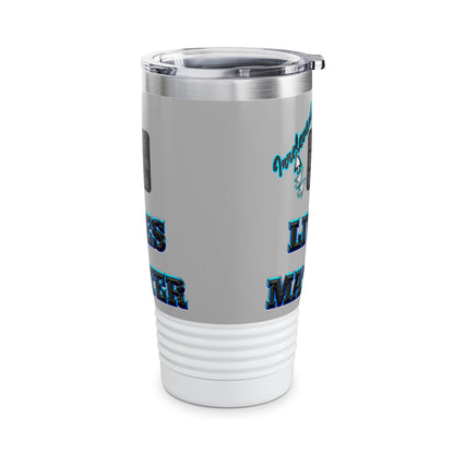 irrelevant - Ringneck Tumbler, 20oz (light grey)