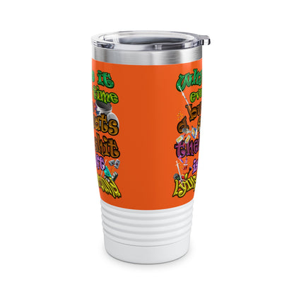the bum's shit - Ringneck Tumbler, 20oz (orange)