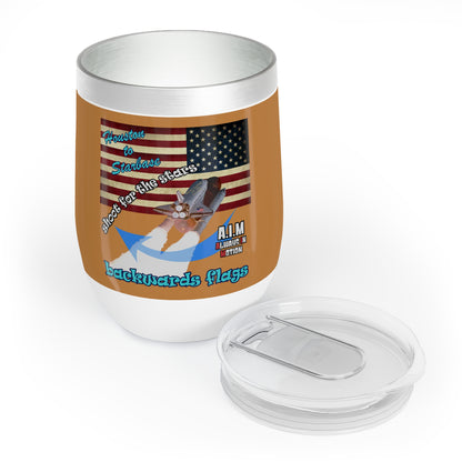 shoot for the stars - Chill Wine Tumbler (light brown)
