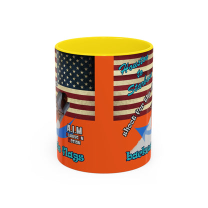 shoot for the stars - Accent Mug (orange)