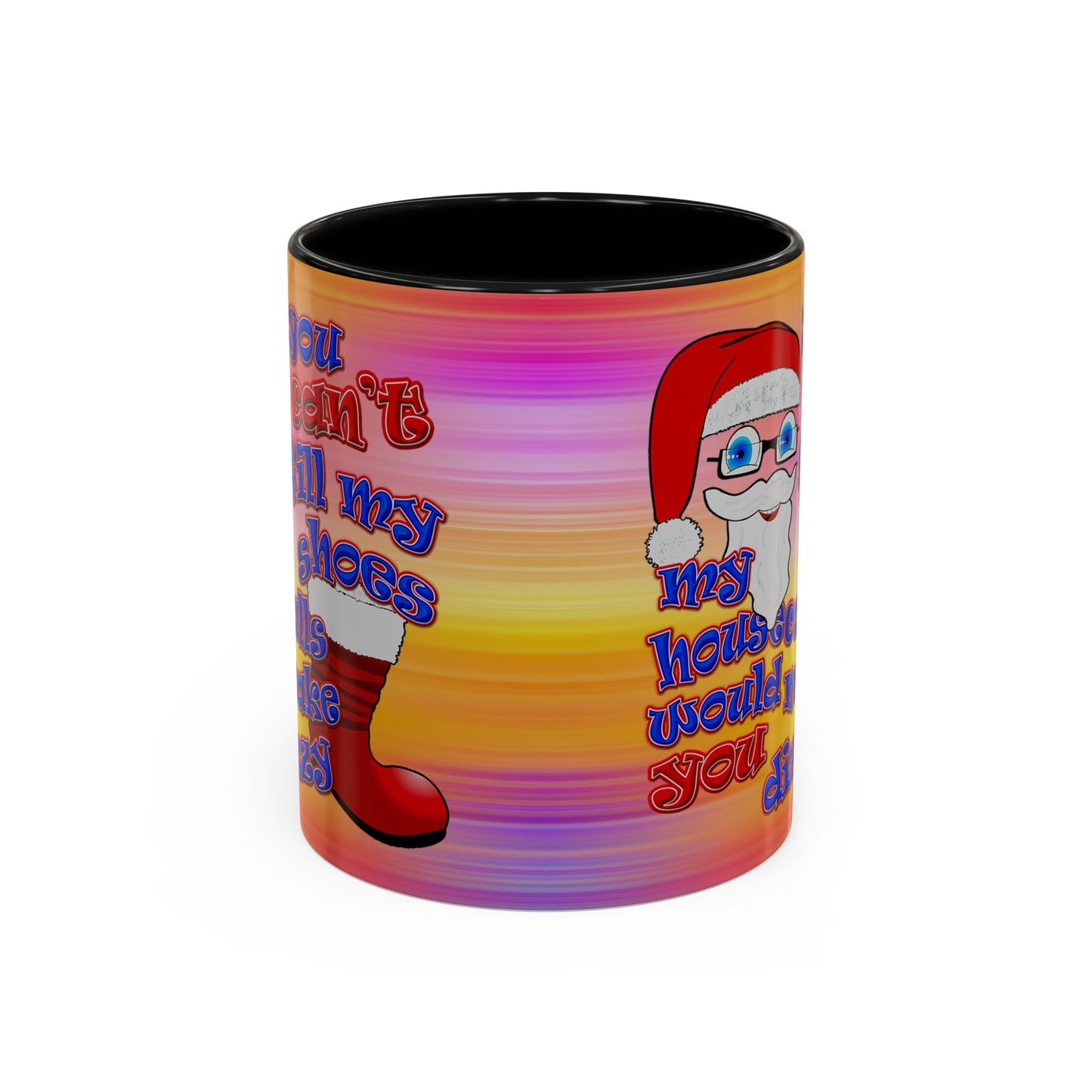 santa's shoes - Accent Mug (color blur)