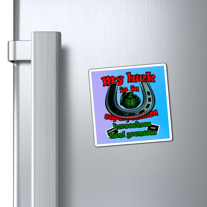 my luck - Magnets - (light blue-purple wave)