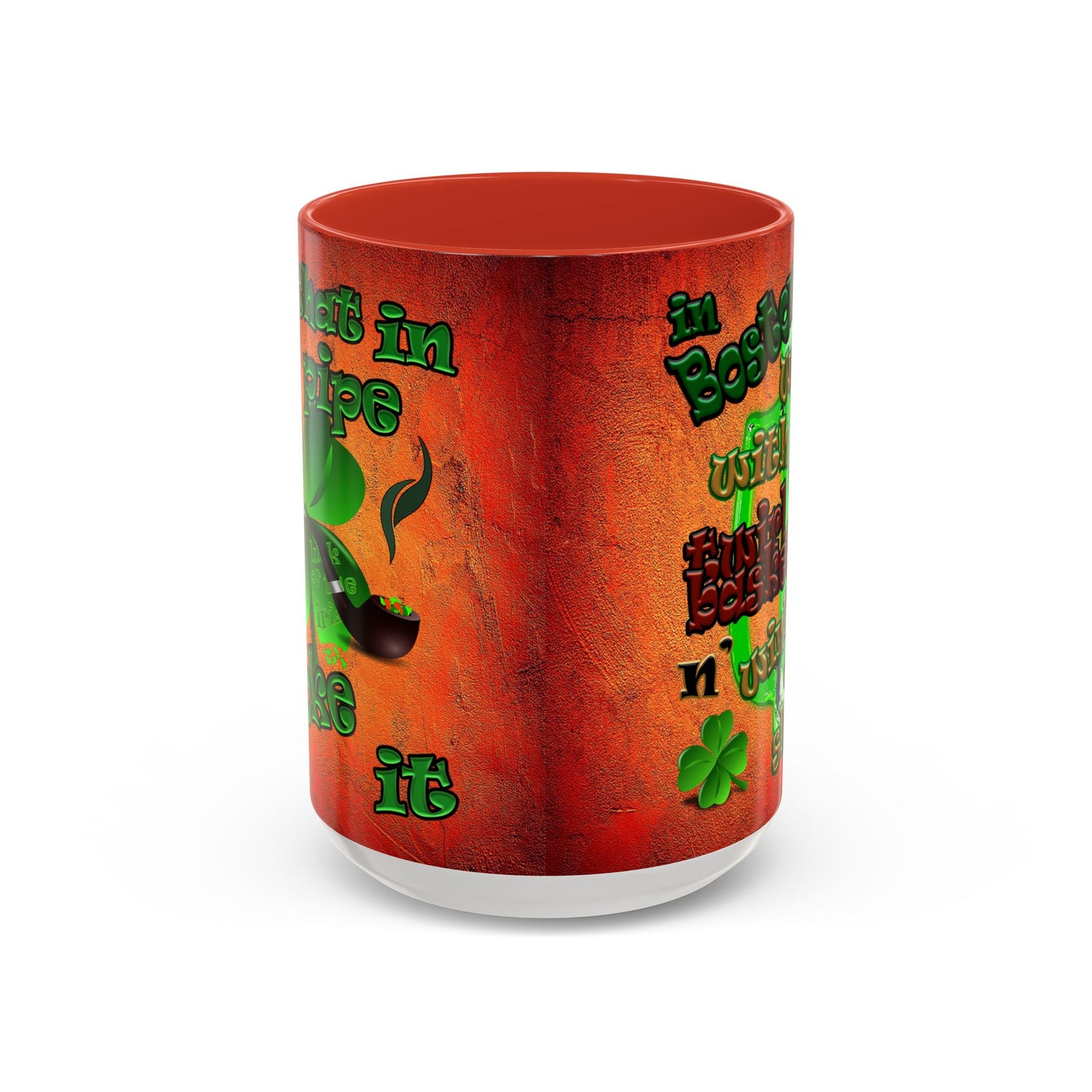 celtics logo - Accent Mug (burnt orange)