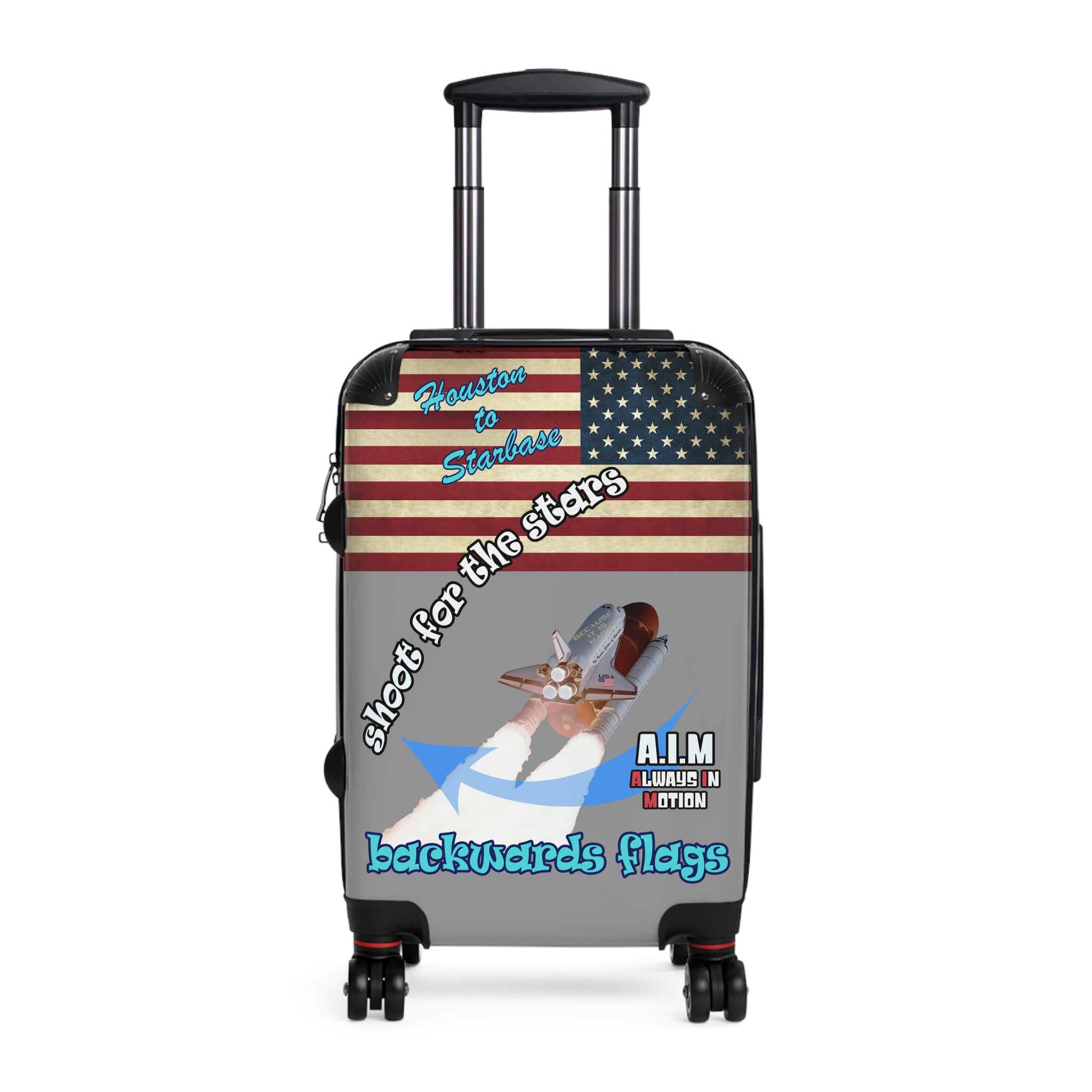 shoot for the stars - Suitcase (grey)