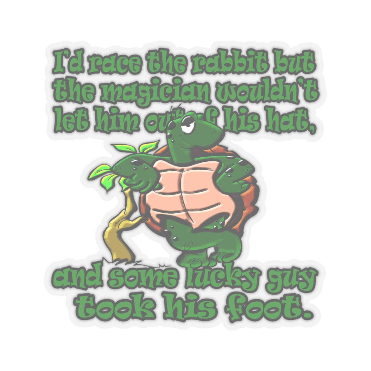 turtle race - Kiss-Cut Stickers
