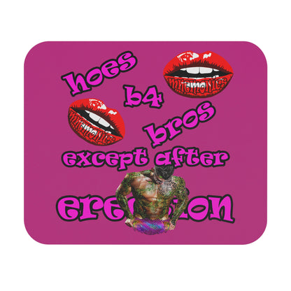 hoes b4 bros - Mouse Pad (Rectangle) (pink)