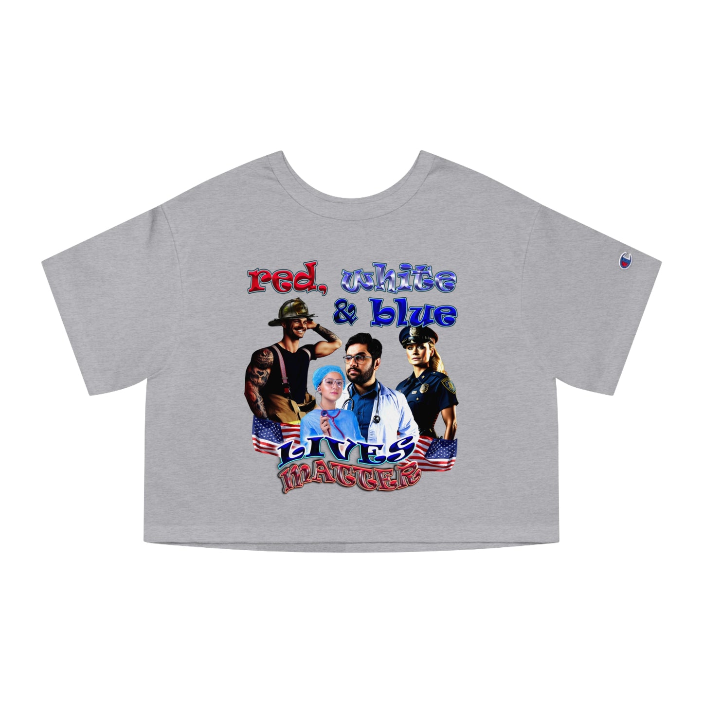 rw&b lives matter - Champion Women's Heritage Cropped T-Shirt