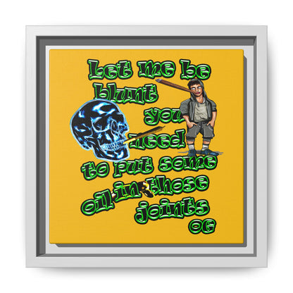 og - framed canvas art (yellow)