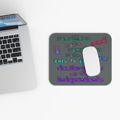 declaration of the independents - Mouse Pad (Rectangle) (dark grey)