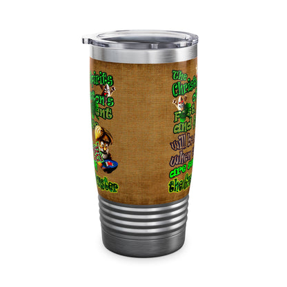 christmas spirits of boston - Ringneck Tumbler, 20oz (brown papyrus)