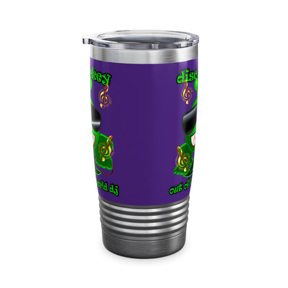 disc jockey - Ringneck Tumbler, 20oz (purple)