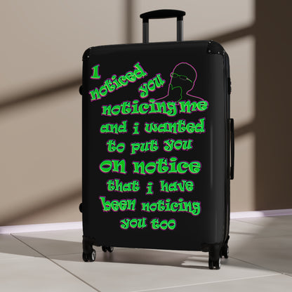 noticed you noticing - Suitcase (black)
