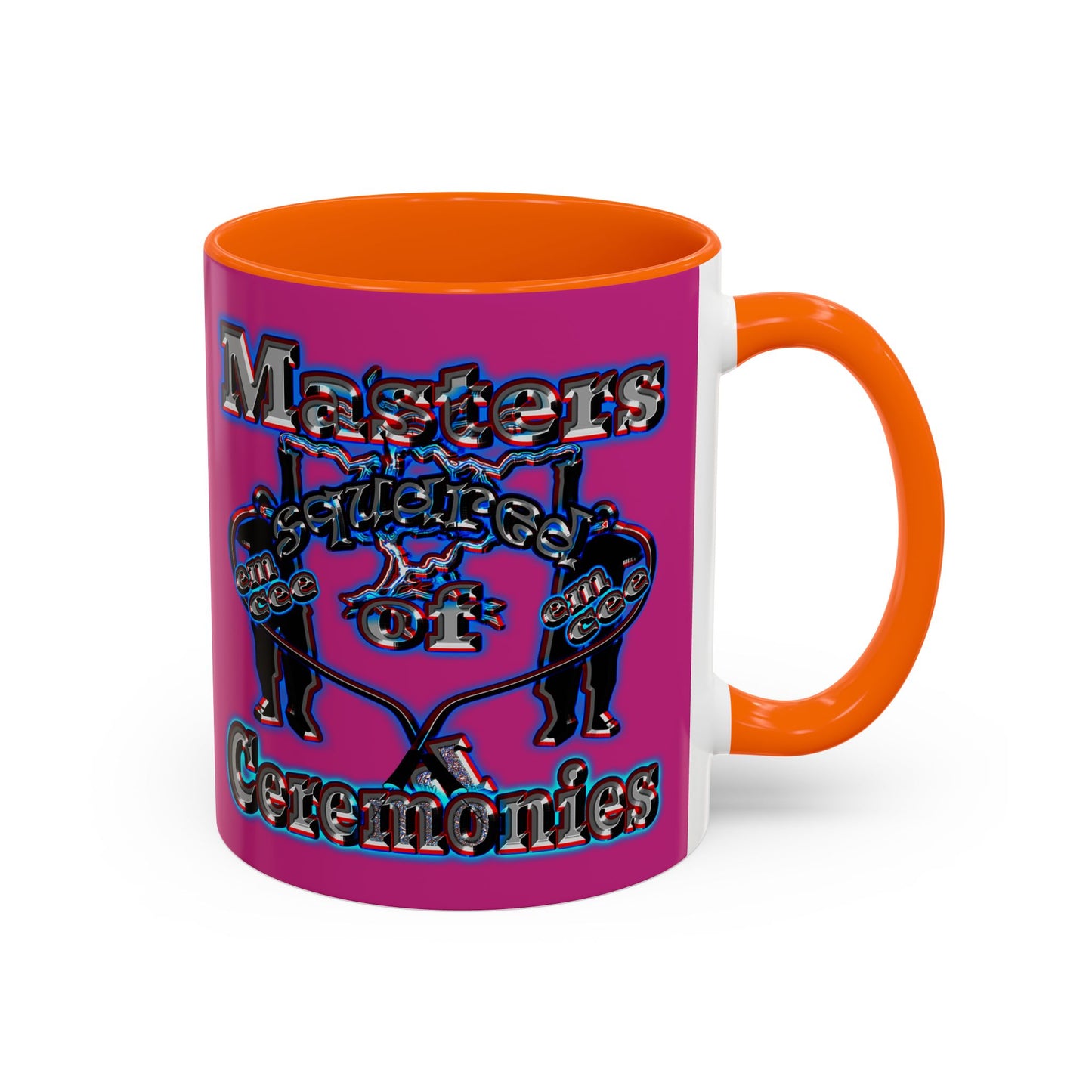 em cee squared - Accent Mug (pink)