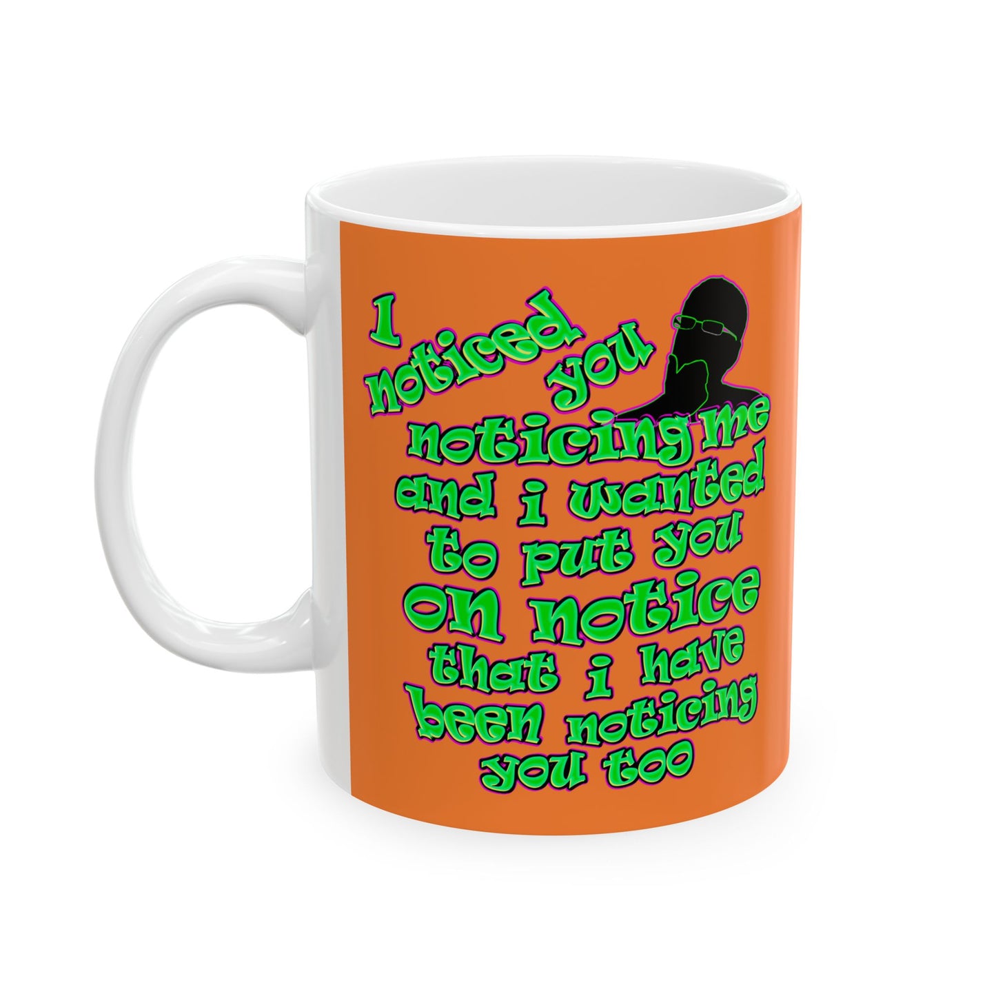 noticed you noticing - White Mug (crusta)