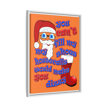 santa's shoes - framed canvas art (crusta)