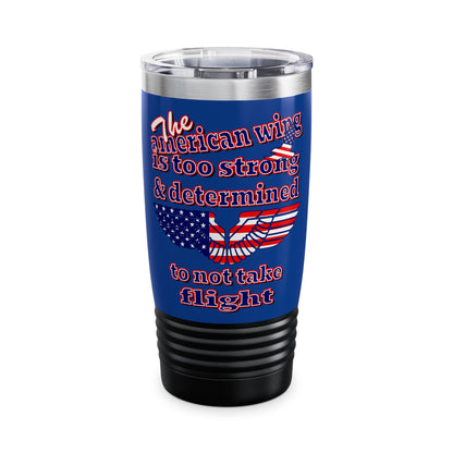 american wing - Ringneck Tumbler, 20oz (dark blue)